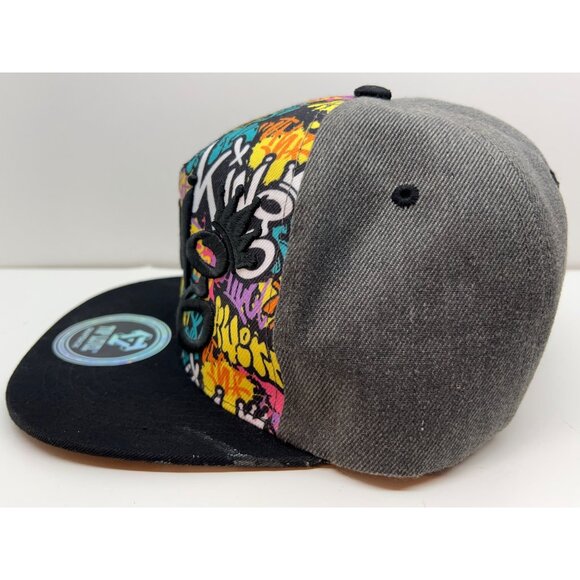 Top Level Snapback Hat With Kings Graffiti Design - Picture 3 of 10